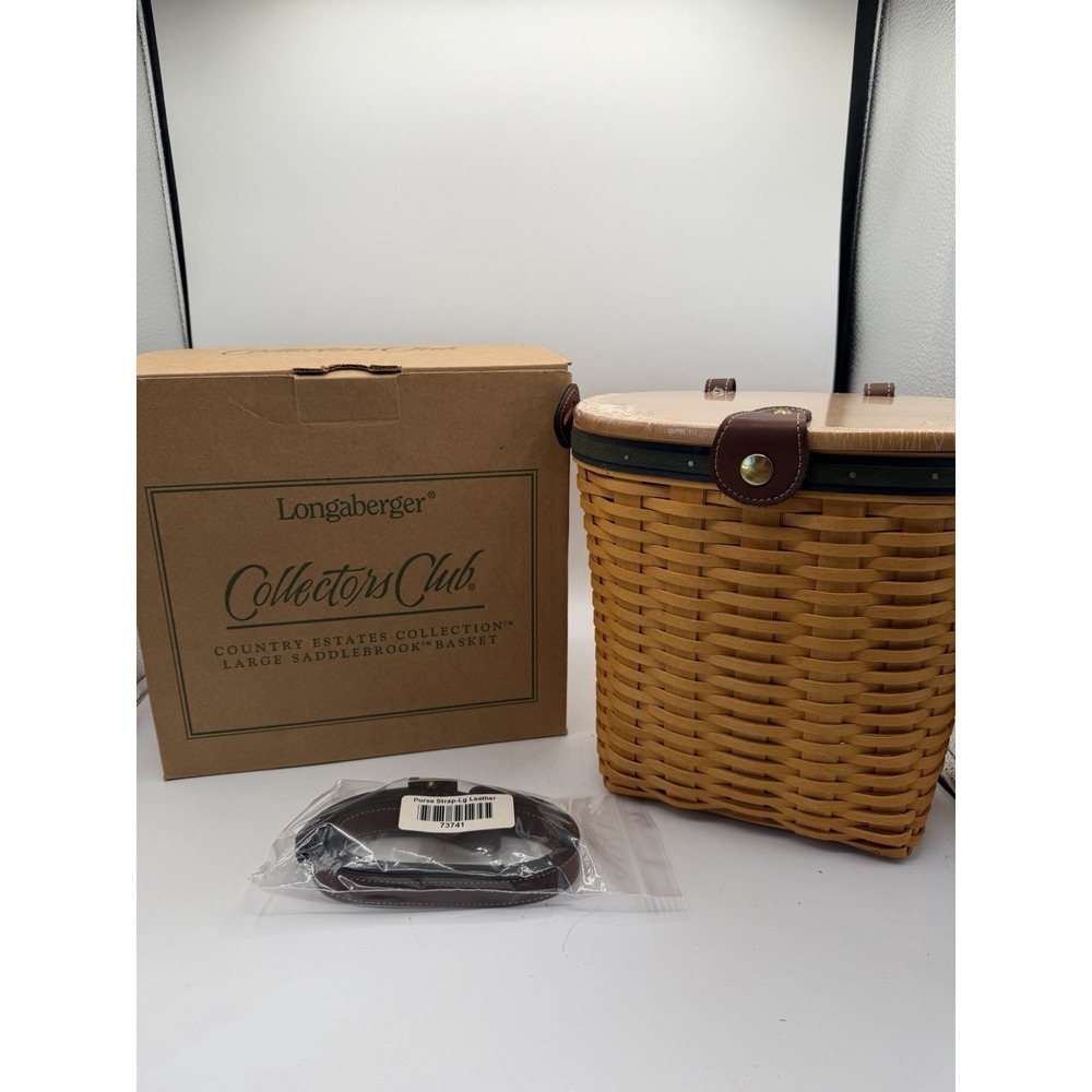 Longaberger Collectors Club Country Estate Large Saddlebrook Basket Combo🧺NIB